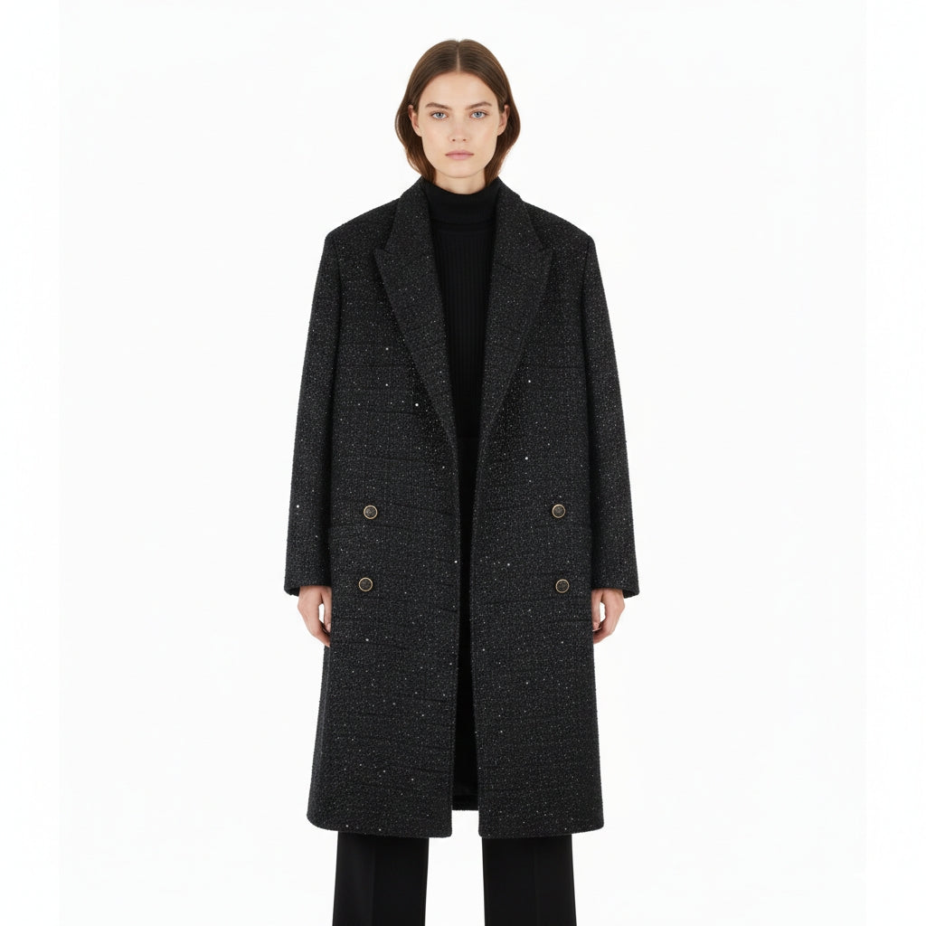 CAPPOTTO NERO GCDS