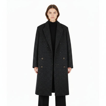 CAPPOTTO NERO GCDS