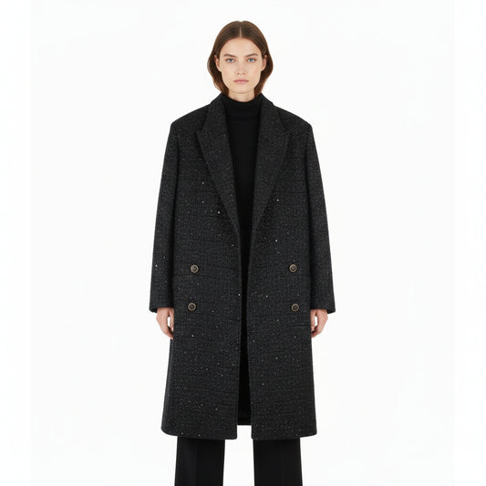 CAPPOTTO NERO GCDS