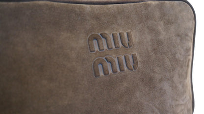 BORSA BEAU MIU MIU IN SUEDE MARRONE