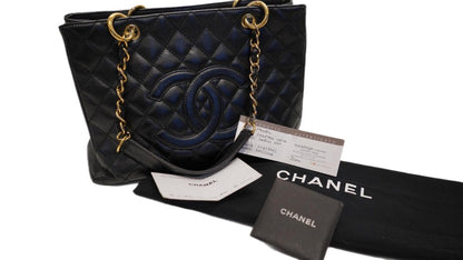 CHANEL TOTE NERA CATENA ORO