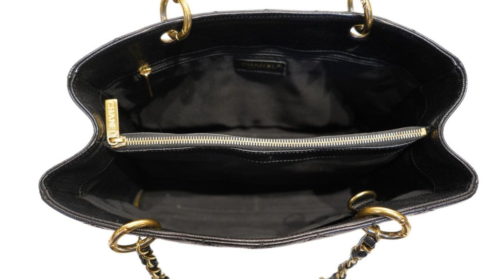 CHANEL TOTE NERA CATENA ORO