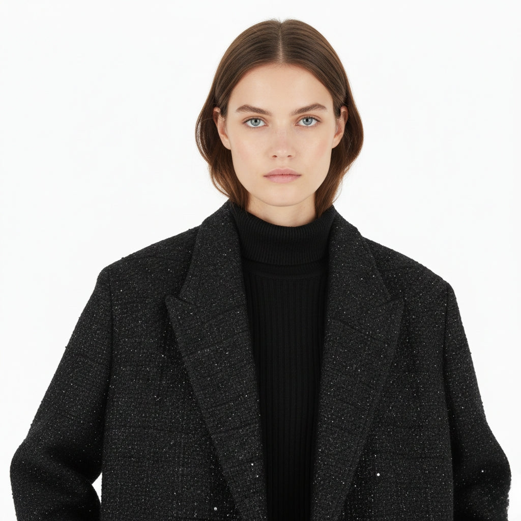 CAPPOTTO NERO GCDS