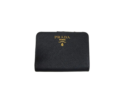 PORTAFOGLIO BIFOLD NERO PRADA