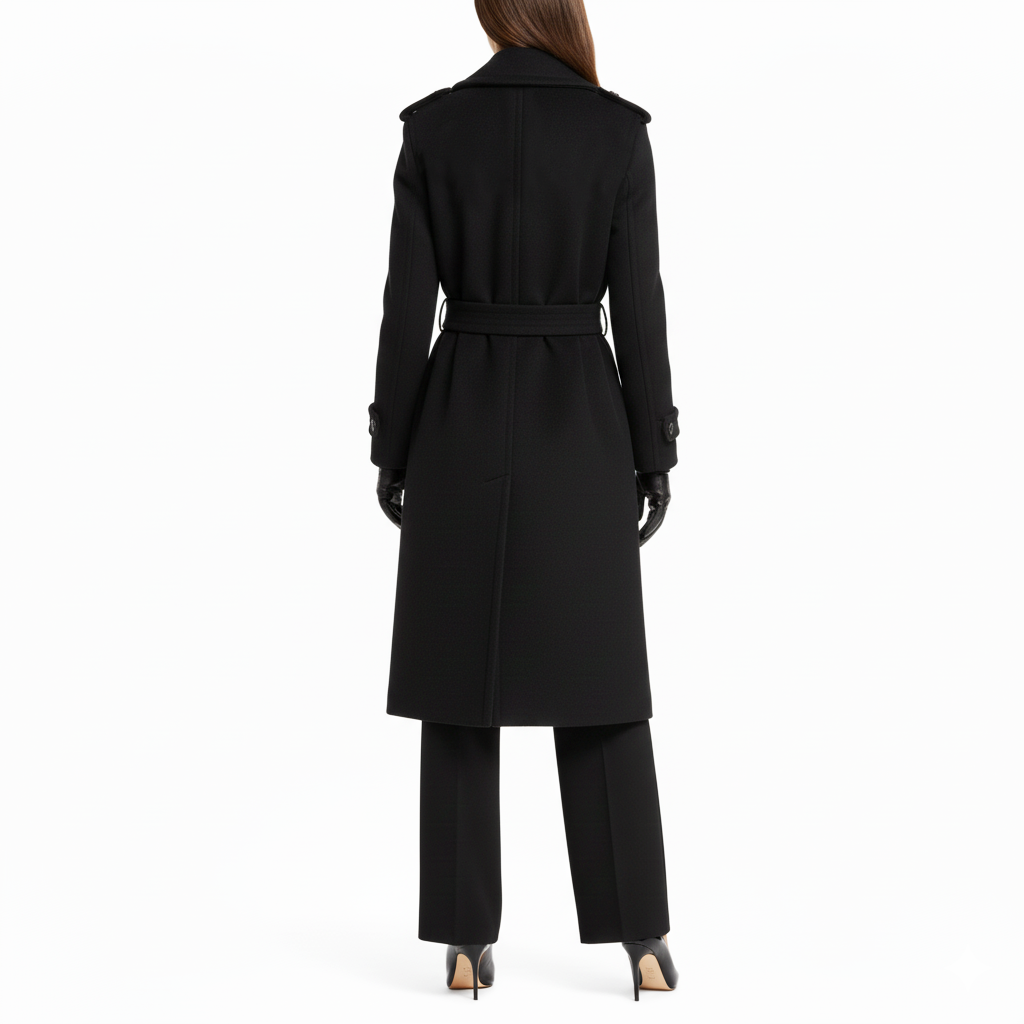 CAPPOTTO NERO SAINT LAURENT