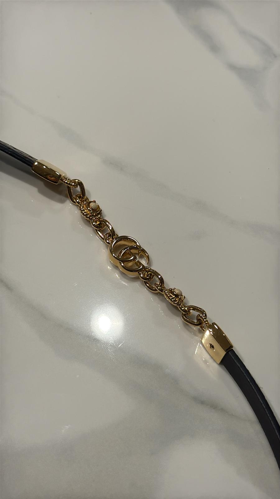 CARDIGAN AVORIO con CINTURA GUCCI