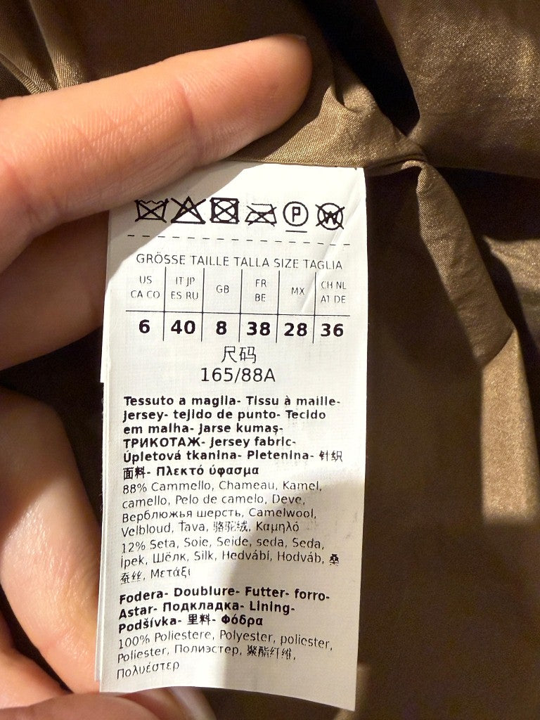 TEDDY CAMMELLO MAX MARA CON CAPPUCCIO