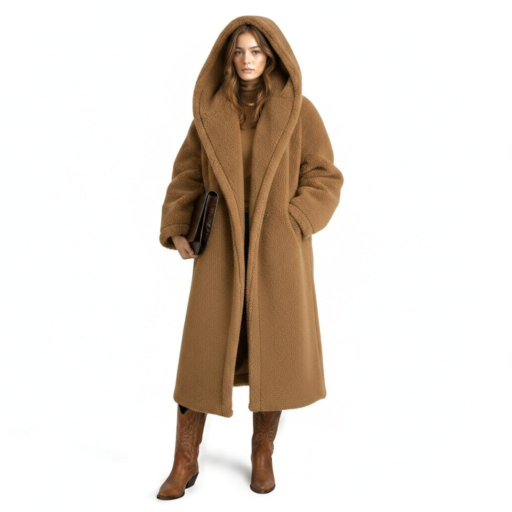 TEDDY CAMMELLO MAX MARA CON CAPPUCCIO