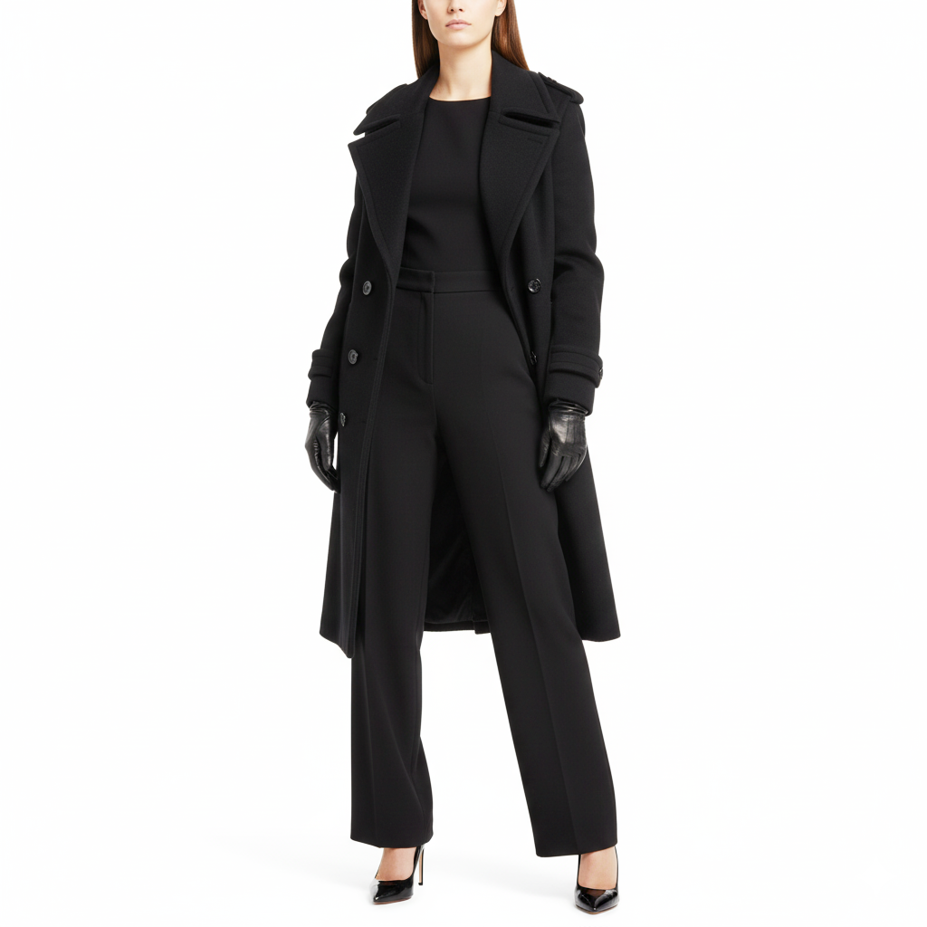 CAPPOTTO NERO SAINT LAURENT