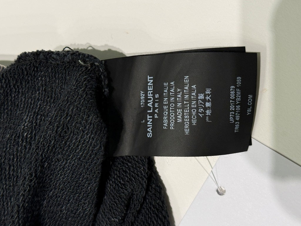 FELPA GRIGIA MELANGE SAINT LAURENT