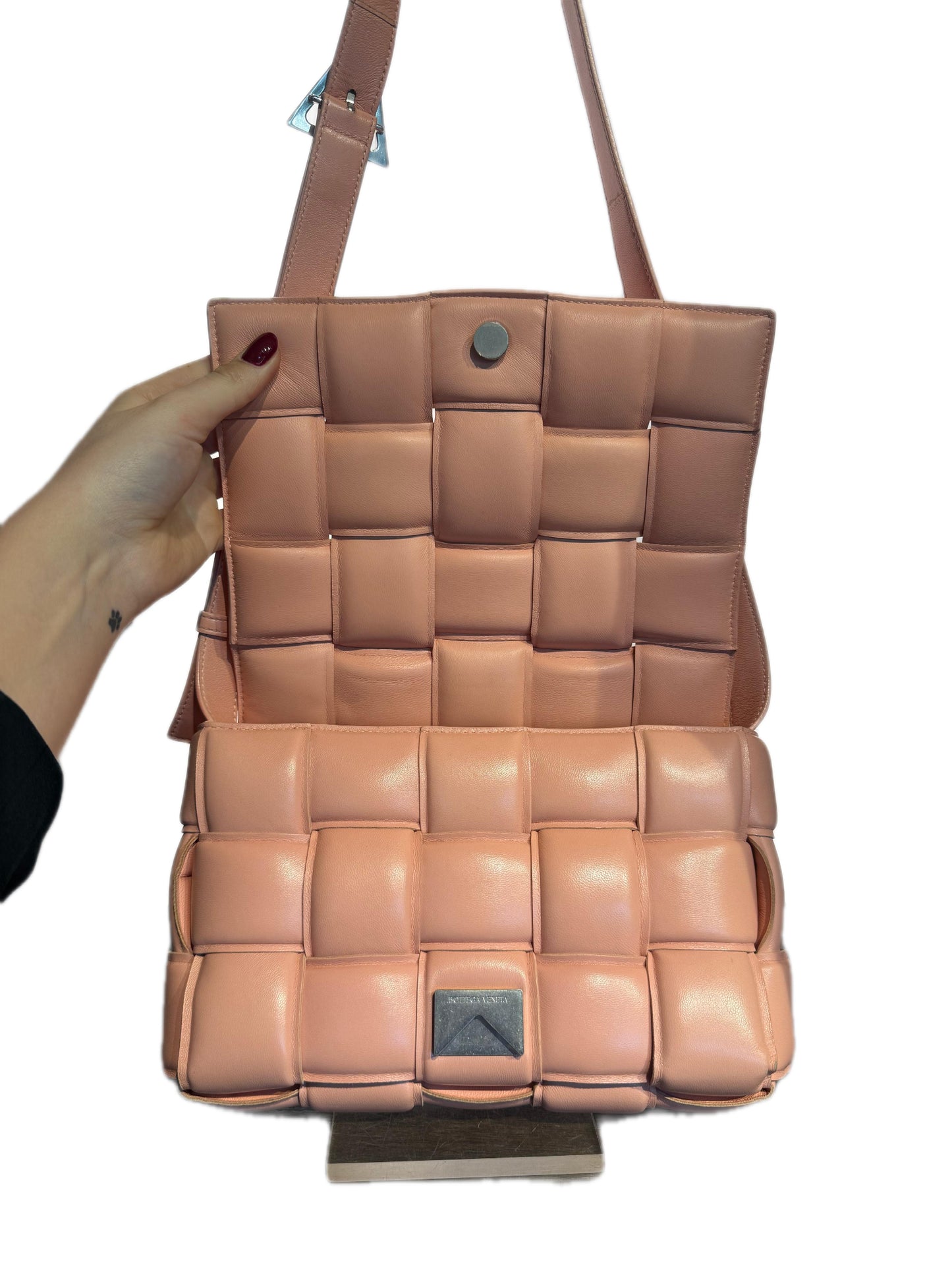 CASSETTE ROSA BOTTEGA VENETA