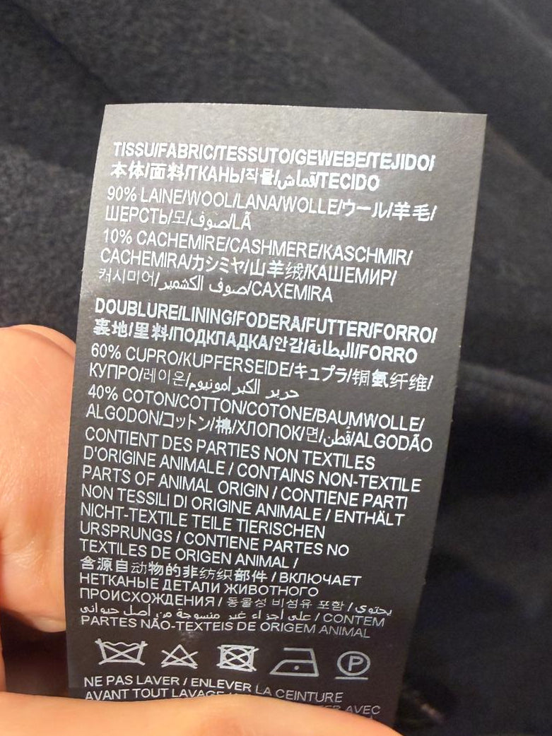 CAPPOTTO NERO SAINT LAURENT