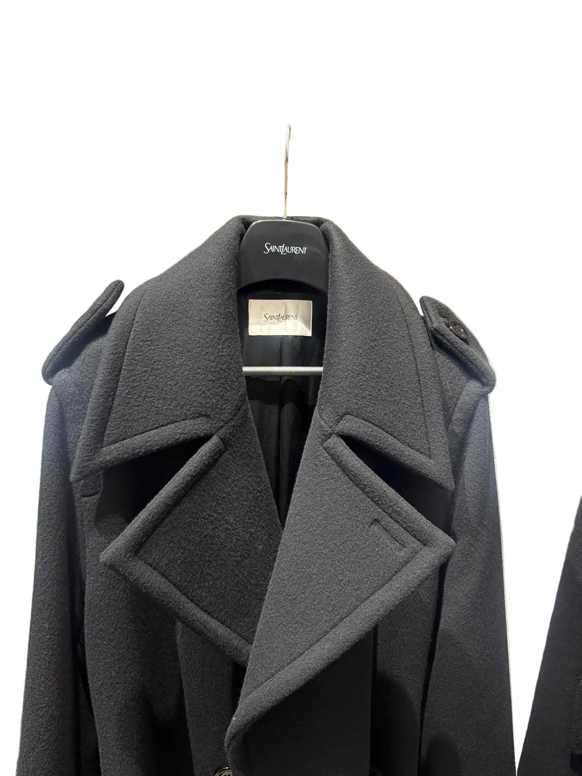 CAPPOTTO NERO SAINT LAURENT